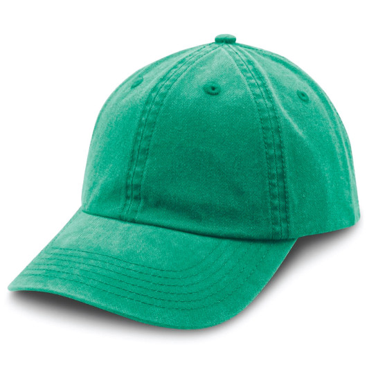Green Washed Chino Caps
